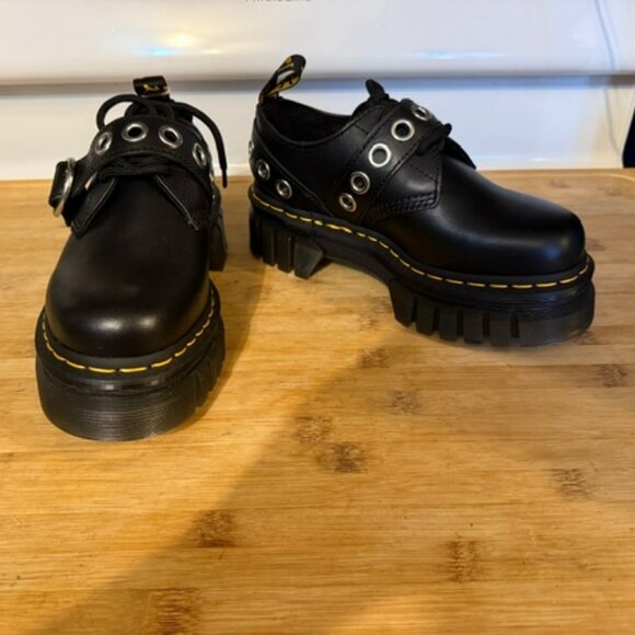 Audrick Hardware Leather Platform Oxford Shoes in Black - RARE - Picture 8 of 16